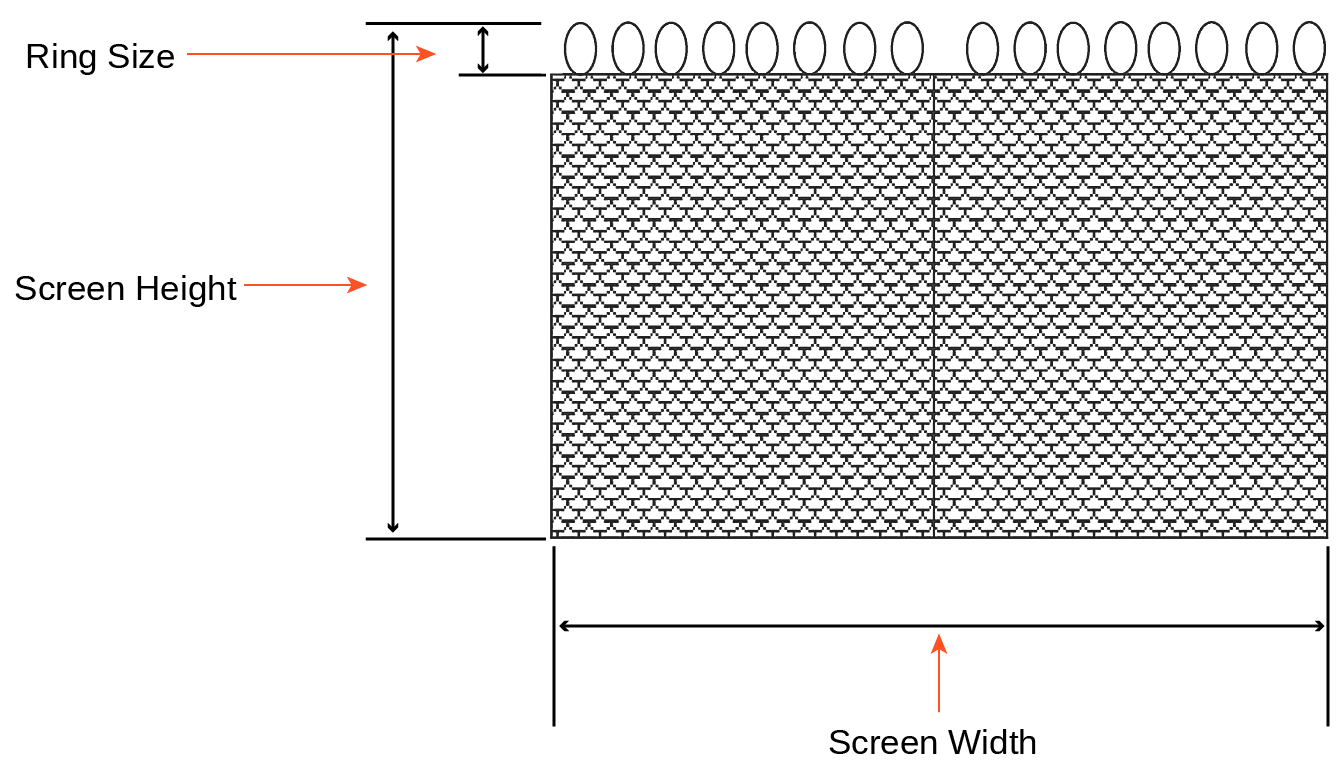 Graphic showing how screen dimensions are measured